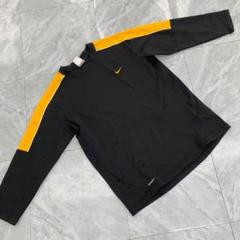 Nike トレーナー 長袖 黒 黄 ロゴ スポーツ Lサイズ シンプル