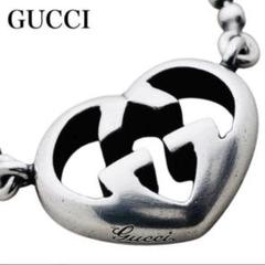 GUCCI グッチインターロッキングハートボールチェーンネックレス