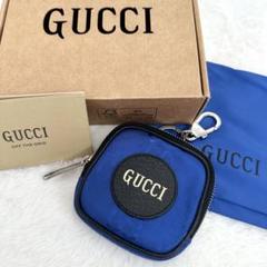 GUCCI オフザクリッド　ポーチ　ホルダー付き　ブルー　ロゴ　GG GUCCI オフザクリッド ポーチ ホルダー付き ブルー ロゴ GG