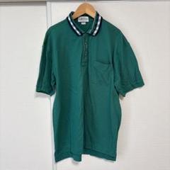 メンズ　ポロシャツ　グリーン　半袖　ゴルフ