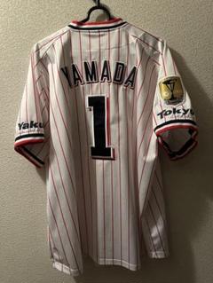 ヤクルトスワローズ 山田哲人 ユニフォーム 村上 青木 優勝ワッペン つば九郎 ヤクルトスワローズ 山田哲人 ユニフォーム 村上 青木 優勝