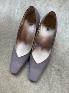 wacoal successwalk.パンプス（グレー）　　新品　24.0 美品 success walk ワコール Wacoal サクセスウォーク 5センチヒール