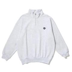 古着 ハーフジップスウェット グレー ボックス 短丈 タロンジッパー m77383019908_1.jpg?1673273108