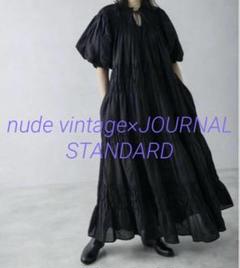 nude vintage ジャーナル　ブラウス　新品未使用　黒 nude vintage × JOURNAL STANDARD Special Collaboration vol.2