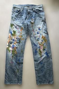 RED EAR カラフルペイントデニムパンツ