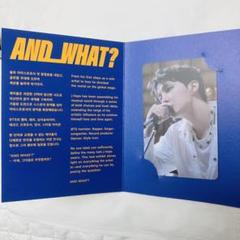 BTS ホソク 入場特典 トレカ J-HOPE 展示会 AND WHAT BTS ホソク J-HOPE ホビ AND WHAT 入場特典 展示会 トレカ