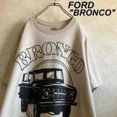 US古着 FORDオフィシャル ブロンコtシャツ ベージュ XL