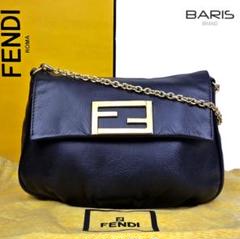 美品 フェンディ FENDI レザー チェーン ショルダーバッグ ポシェット