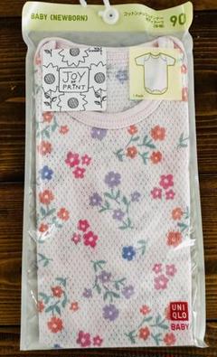 新品未開封　ユニクロ　メッシュボディスーツ(半袖) 90㎝