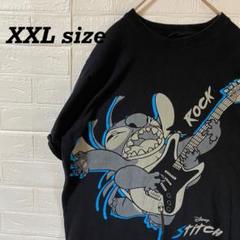 ディズニー　リロ&スティッチ　スティッチ　オーバーサイズTシャツ ネイビー