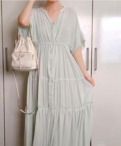 ☆美品☆Ameri VINTAGE SHEER TIERED DRESS　半袖 ☆美品☆Ameri VINTAGE SHEER TIERED DRESS 半袖 - メルカリ