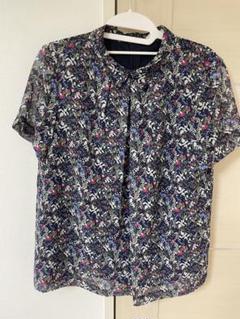 【美品】AMACA アマカ フレンチスリーブ タック リバティ ブラウス 40 LIBERTY】TAFITIタナローン半袖ブラウス(トップス)｜AMACA