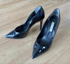 ❀美品 ダイアナ ポインテッドトゥ パンプス 黒 ブラック 25cm 21.5㎝】DIANA ブラック ポインテッドトゥ ヒール 黒 パンプス