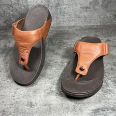 良品【フィットフロップ】（27.5）トングサンダル コンフォートサンダル レザー