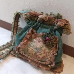 極美品】数回使用chimaki 花柄 がま口バッグ チマキ ショルダー