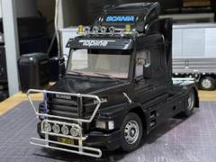 デコトラ‼️1/24 イタレリ製・DAF デコトラ‼️1/24・イタレリ☆スカニアT143M☆完成ジャンク品