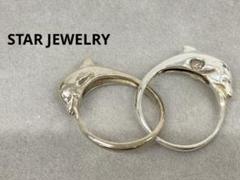 STAR JEWELRY ターコイズとジルコニアの動くシルバー925製リング9号