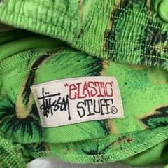90s OLD STUSSY ハイビスカス　ショートパンツ　ボタニカル　総柄　M