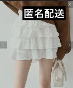 chico レースティアードショートパンツ ホワイト セール】レースティアードショートパンツ（その他パンツ