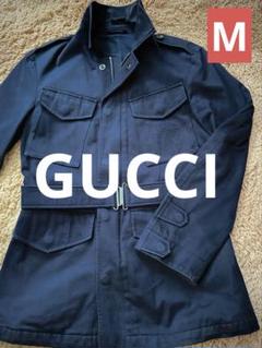 ★GUCCI トレンチコート メンズM 濃紺 ミリタリー調 ☆GUCCI トレンチコート メンズM 濃紺 ミリタリー調 - メルカリ