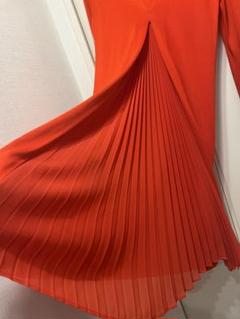 ADEAM フリルオレンジワンピース ADEAM フリルオレンジワンピース