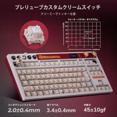 RK M87 キーボード取り外し品　メカニカルクリームスイッチ80個