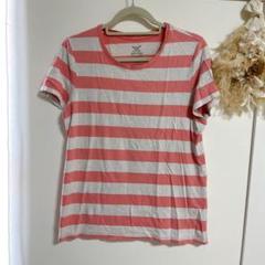 Faded Glory ピンクボーダー Essential Tee XL/XXL