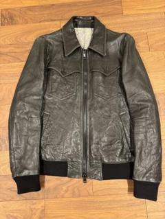 ナンバーナイン リブレザー 07aw 宮下期 野口氏着用 黒3 ML相当 ナンバーナイン リブレザー 07aw 宮下期 野口氏着用 黒3 ML相当