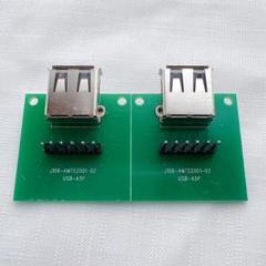 USB 2.0 メス Type A PCB テストソケット 2個