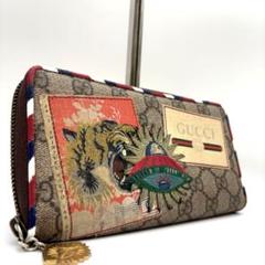 美品 グッチ GUCCI 財布 レザー マネークリップ ウォレット タイガー 虎 GUCCI（グッチ）の「グッチ GUCCI 財布 レディース 二つ折り財布