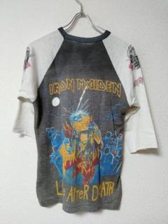 IRON MAIDEN　アイアン・メイデン　ラグラン　Ｔシャツ　80s フェード IRON MAIDEN アイアン・メイデン ラグラン Tシャツ 80s