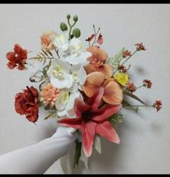 テラコッタカラー⭐︎造花ブーケ⭐︎アーティシャルフラワーブーケ 03a5735fc1c37c65cf9280738f1f1e