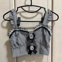 LIZLISA ビジューリボン ビスチェ LIZLISA ビジューリボンビスチェ - メルカリ