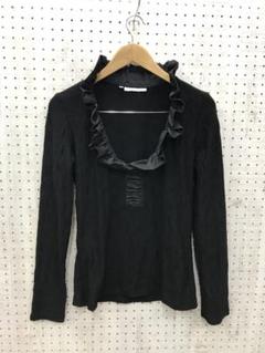 仏製 RAYURE PARIS 古着　ボリュームフリルネックストレッチトップス