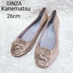 新品未使用 KANEMATSU(かねまつ) バレエシューズ サイズ24cm