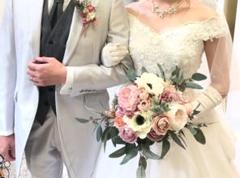 ✩お値下げ中✩ ウェディングブーケ　ブートニア付き　前撮り　結婚式 楽天市場】【ブートニア】ブーケ/ウエディングブーケ/ブライダル