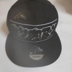 キン肉マン、タグ付き、New Era 黒 スナップバックキャップ珍品