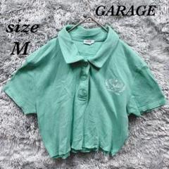 GARAGE ガレージ（M）半袖 ポロシャツ ショート丈 裾カットオフ