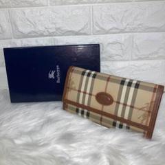 BURBERRY バーバリー 長財布 PVC シャドーホース ノバチェック