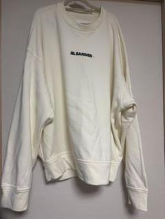 極美品 JIL SANDER+ ジルサンダー スウェット 21AWロゴプリンXL