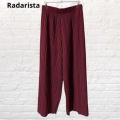 Radarista ラダリスタ♡ワイドパンツ レッド ウエストゴム L 古着
