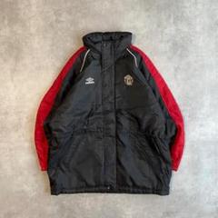アンブロ マンチェスターユナイテッド 中綿ジャケット 90s サッカー 黒 XL