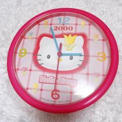 キティ　ハローキティ　チューリップ　時計　壁掛け時計　2000年　レトロ　平成