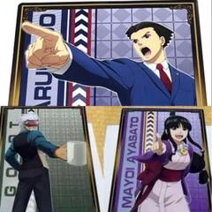 逆転裁判　脱出ゲーム　クリアファイル　成歩堂龍一　3枚セット 逆転裁判 脱出ゲーム クリアファイル 成歩堂龍一 3枚セット