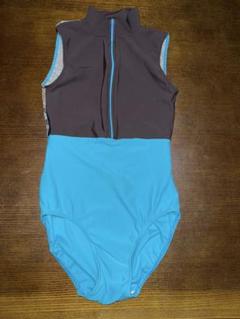 elevé dancewear エレベ　レオタード　ブルー　パイソン柄　S
