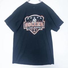 HUTTO サッカーTシャツ 黒 ヒップス GILDAN