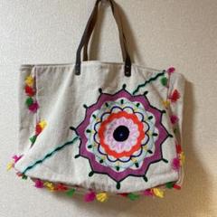 アンコキーヌ　カラフル刺繍トートバッグ