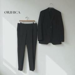 オリヒカ　セットアップ　ジャケット　パンツ　スーツ　レダ　ストライプ オリヒカ【L】 パンツスーツ セットアップ ビジネス ストライプ