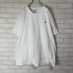 ポロラルフローレン 刺繍ロゴ オーバーサイズ tシャツ 白 ワンポイントのサムネイル