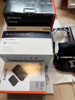 即日発送α6400本体SIGMA F1.4レンズ　バッテリーチャージャーセット 即日発送α6400本体SIGMA F1.4レンズ バッテリーチャージャー